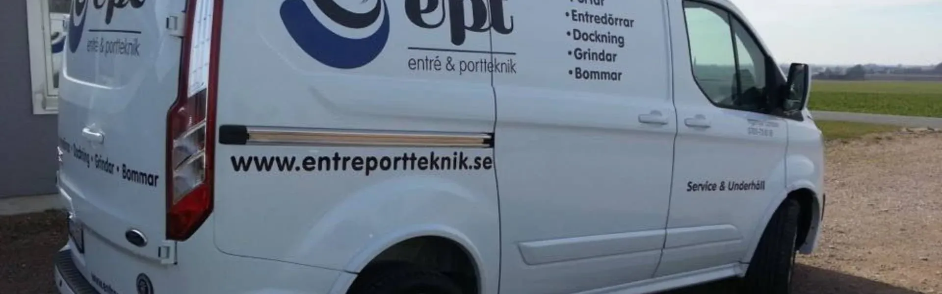 Servicebil från Entré och Portteknik